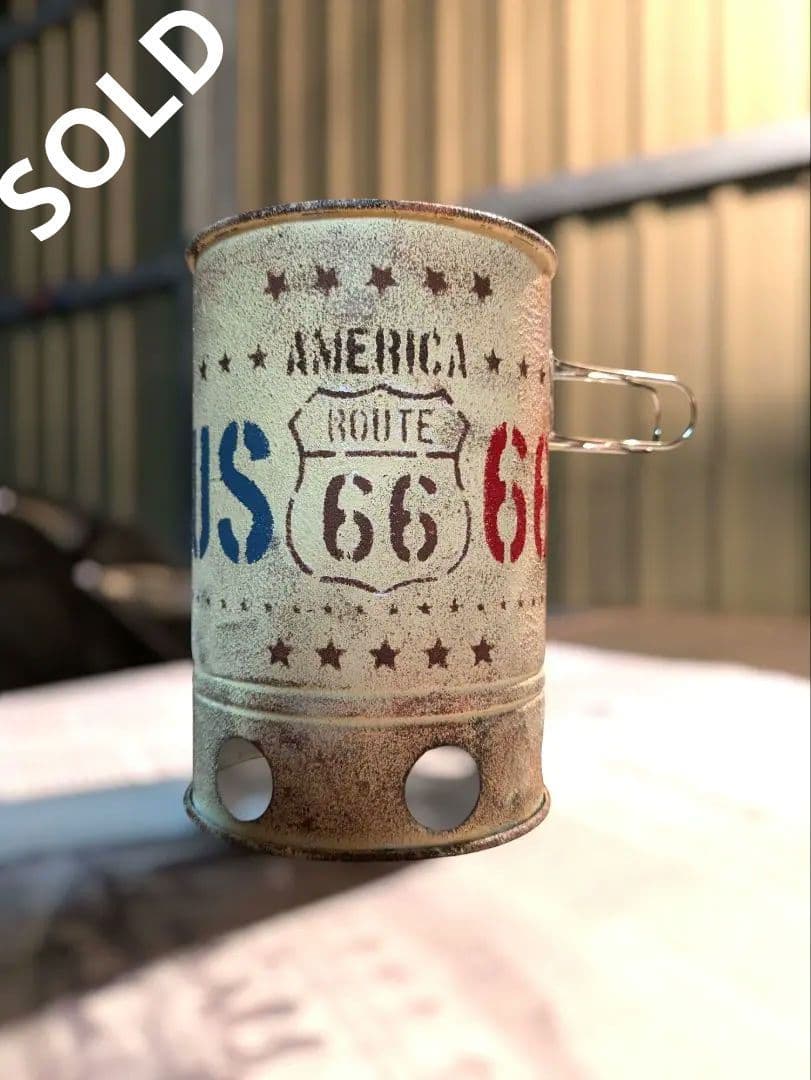 Charcoal Starter☆リメイク缶✨️ROUTE66☆★ Expert Grill Charcoal Chimney Starter for Outdoors with Safety