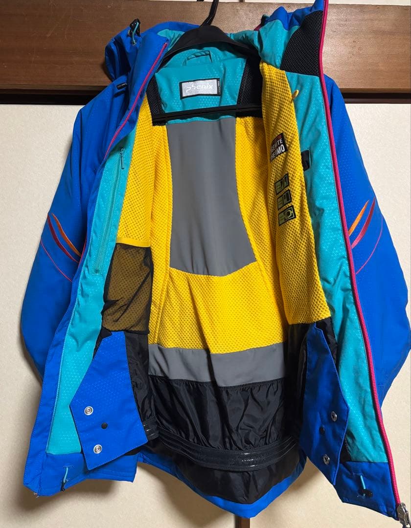 フェニックス スキーウェア フード付き メンズM ブルー ジャケットのみ