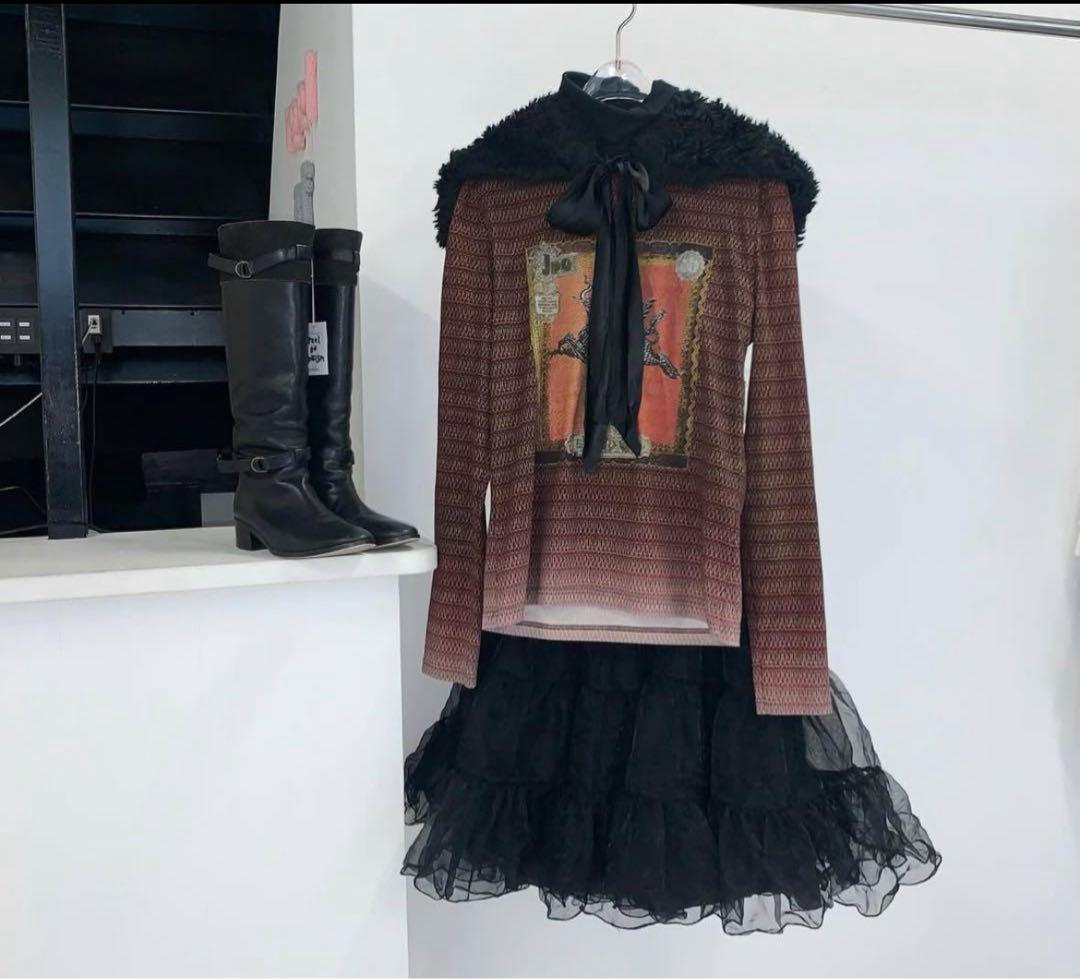 フラメンコ reel of lyricism tulle skirt : black reel of lyricism