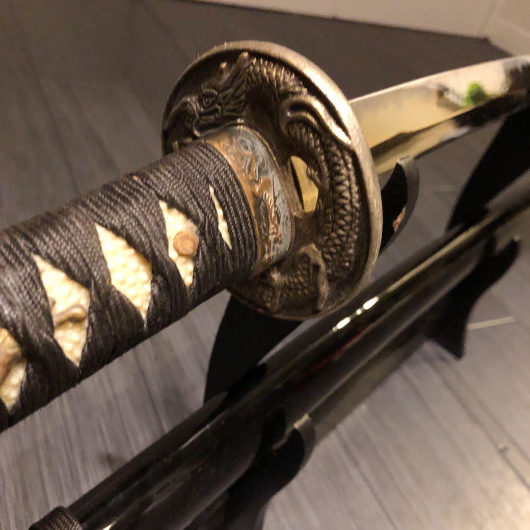 高級模造刀 黒拵え 居合刀 太刀 本格模造刀