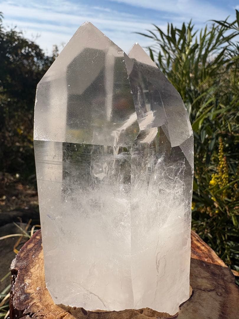 ❤️レア　1.1kg ヒマラヤ　透明感拔群　強いパワー　極みの逸品　柱　天然