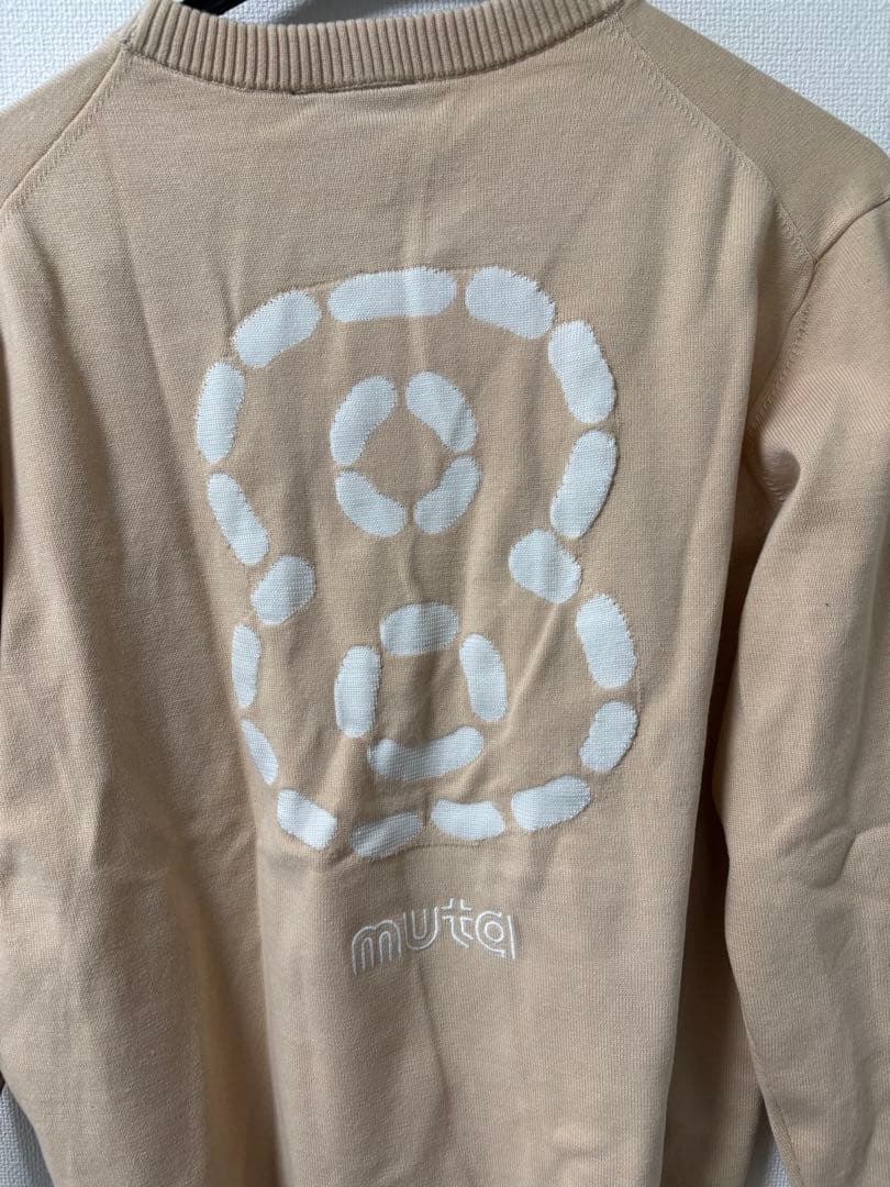 muta バイカラー クルーネックセーター BEIGE