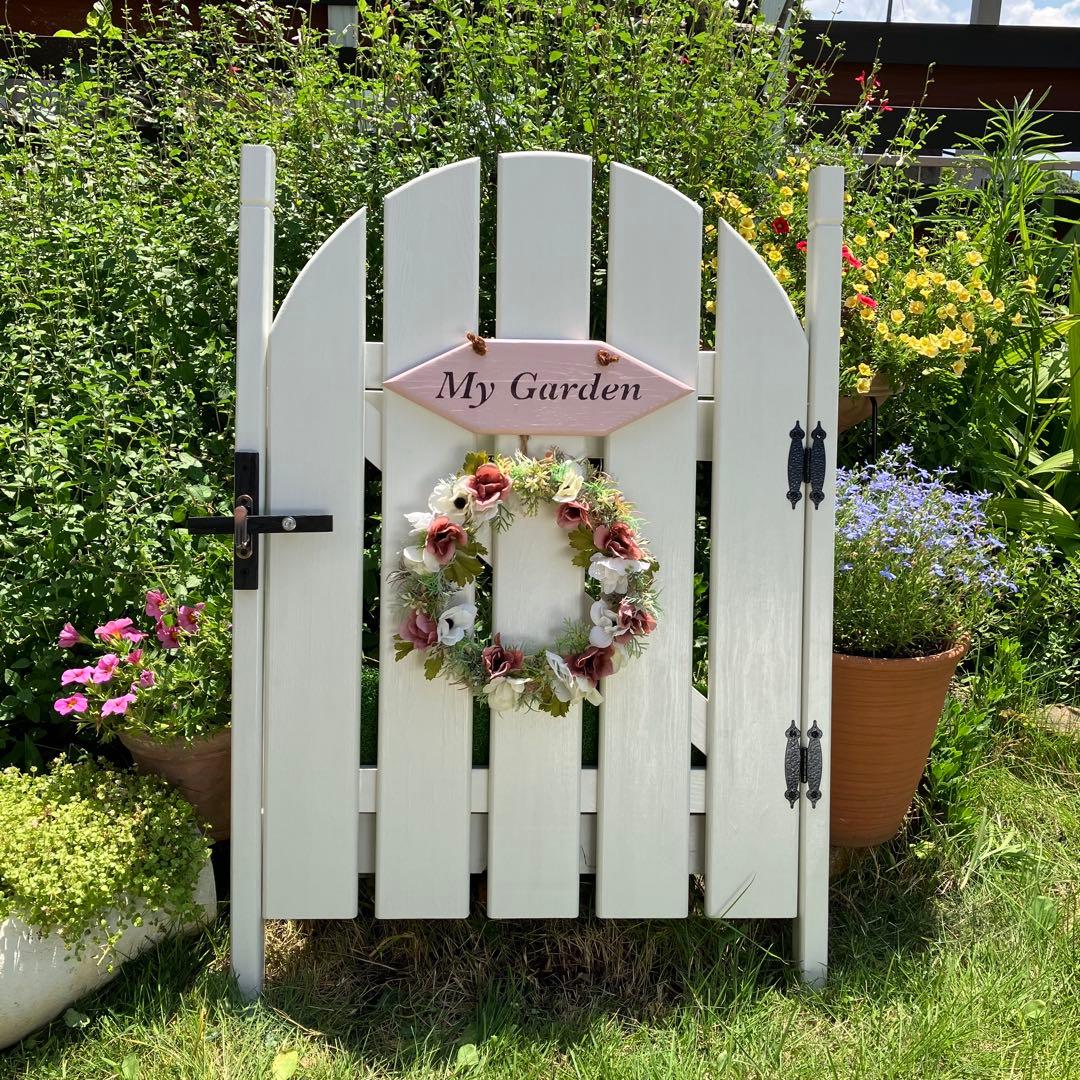 ドアオブジェ (アメリカン②)ガーデニング雑貨❤️ホワイト　フェイクドア ドアオブジェ(アメリカン②) ガーデニング雑貨❤️ウオールナット