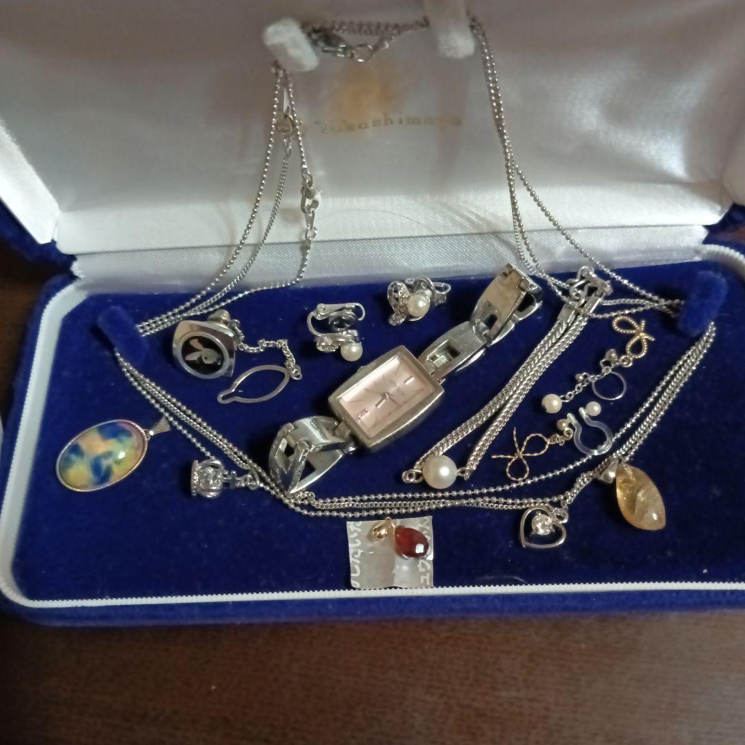 遺品生前整理アクセサリー纏 K18ルビートップSilverトップ、ミラ