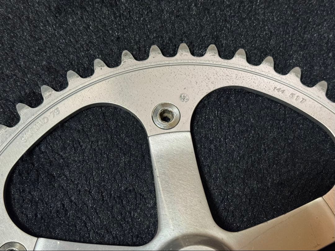 SUGINO75 167.5mm njs 51T クランク+チェーンリングセット