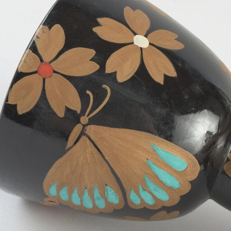 和楽器 和太鼓 金蒔絵花蝶文 鼓胴 能楽 雅楽 N 9289