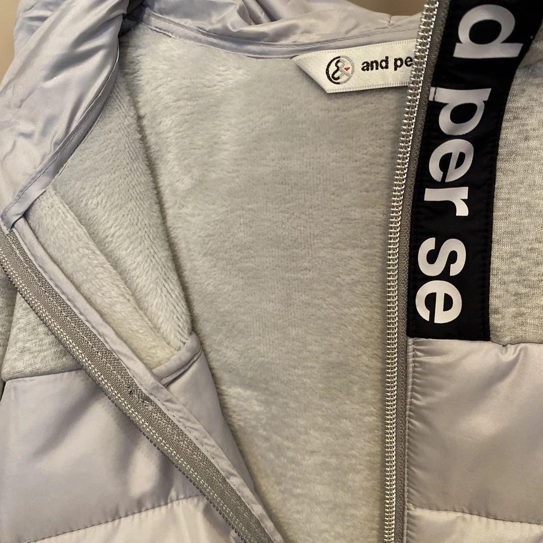 and per se アンパシィ ゴルフウェア 中綿入りダブルジップパ