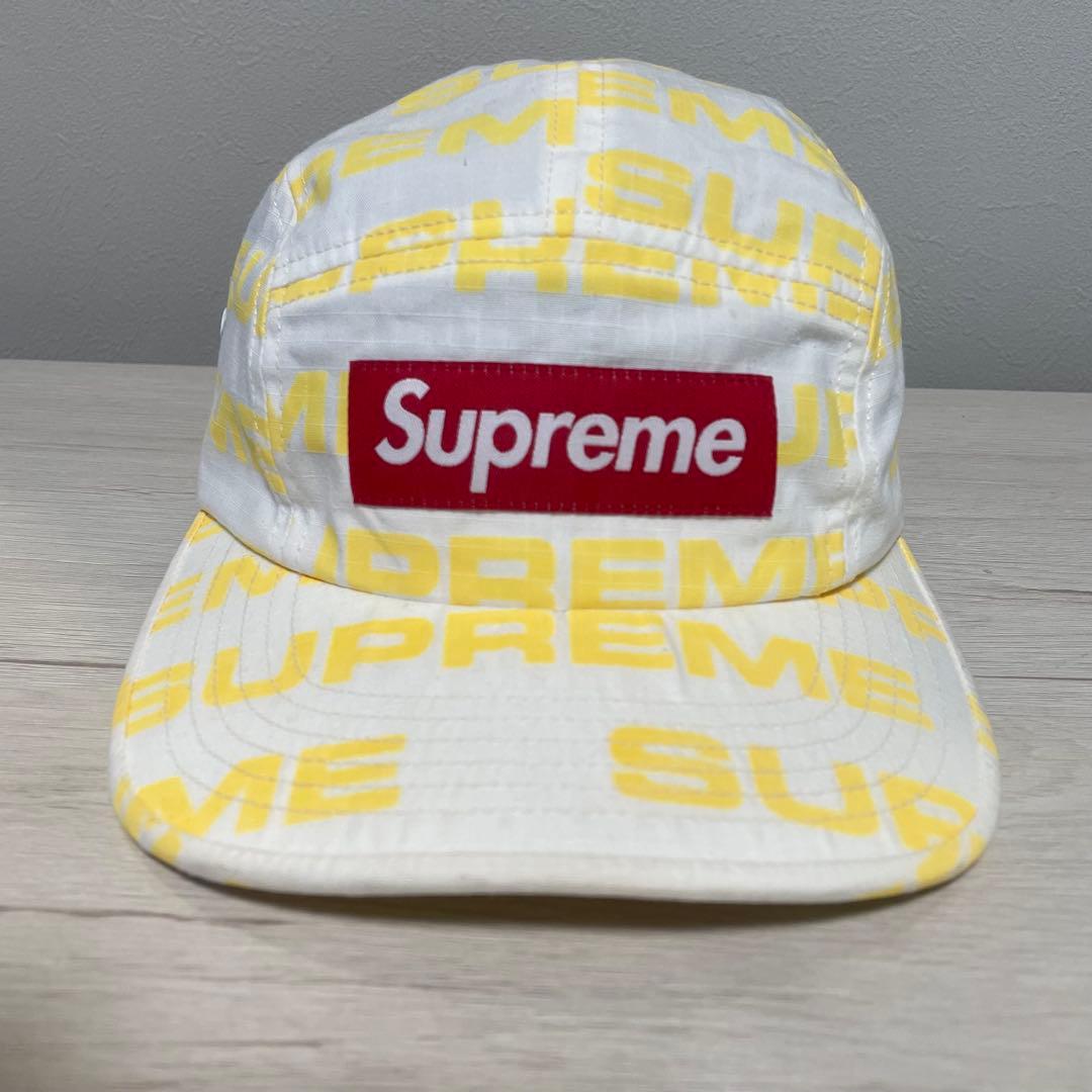 ゆ*ぅ様 Supreme ボックスロゴ ジェットキャップ ホワイト イエロー ア
