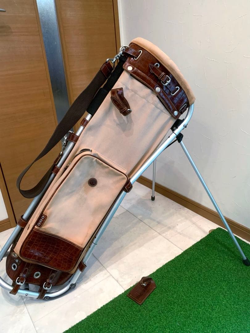 希少 木ノ庄帆布 ミズノ フレームウォーカー スタンドキャディバッグ