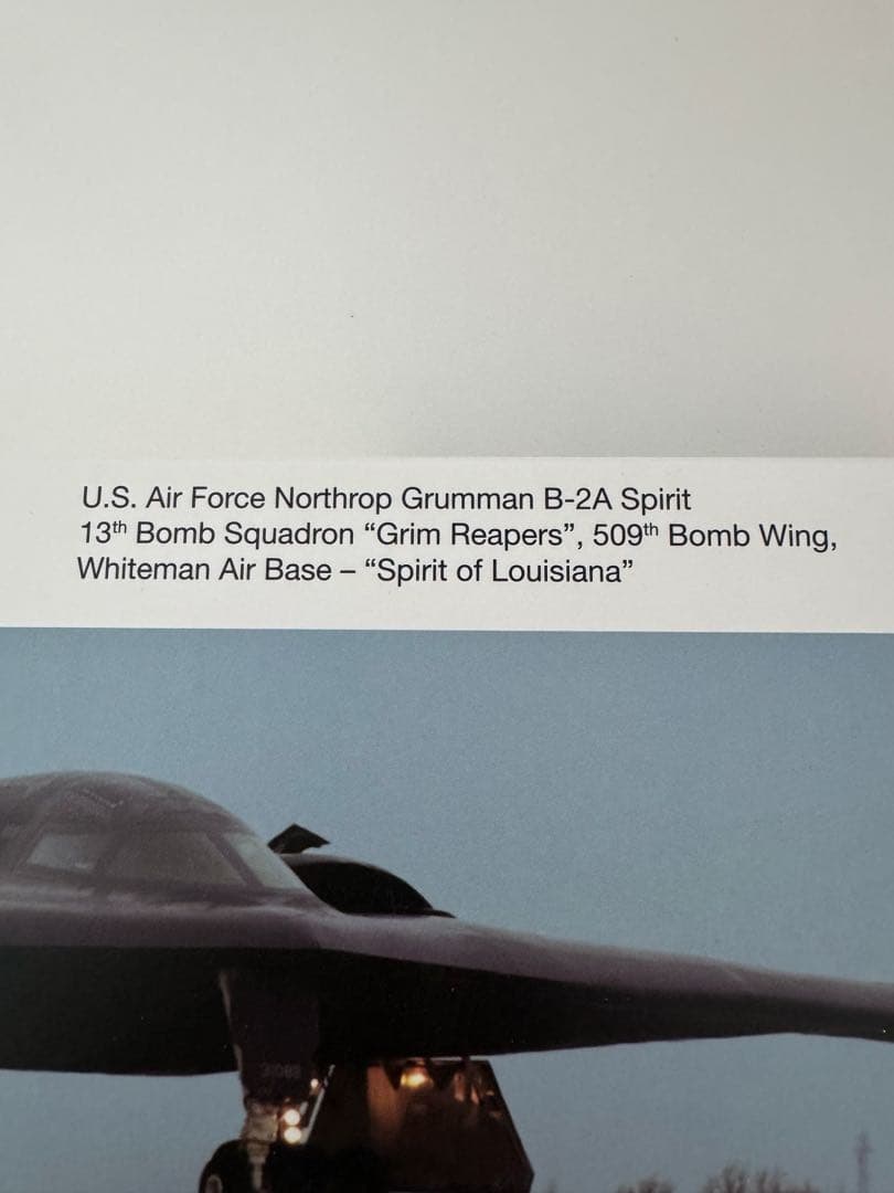 herpa】アメリカ空軍 B-2A爆撃機 スピリッツオブルイジアナ