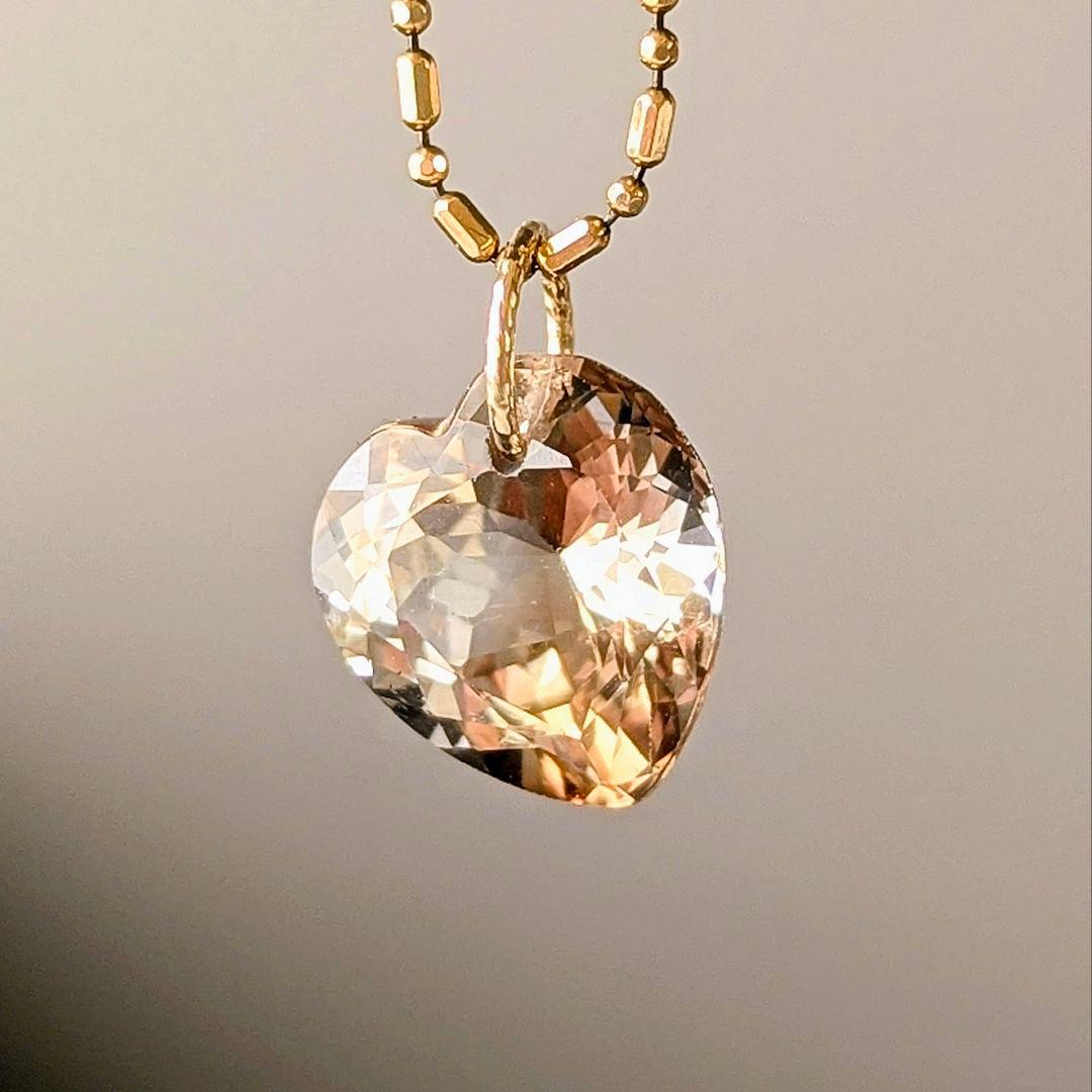 ♢N♢K18 バイカラーシャンパントパーズ 5.87ct チャーム