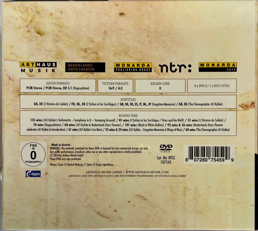 【美品】 イリキリアン（Jiri Kylian）エディション ダンスDVD10枚