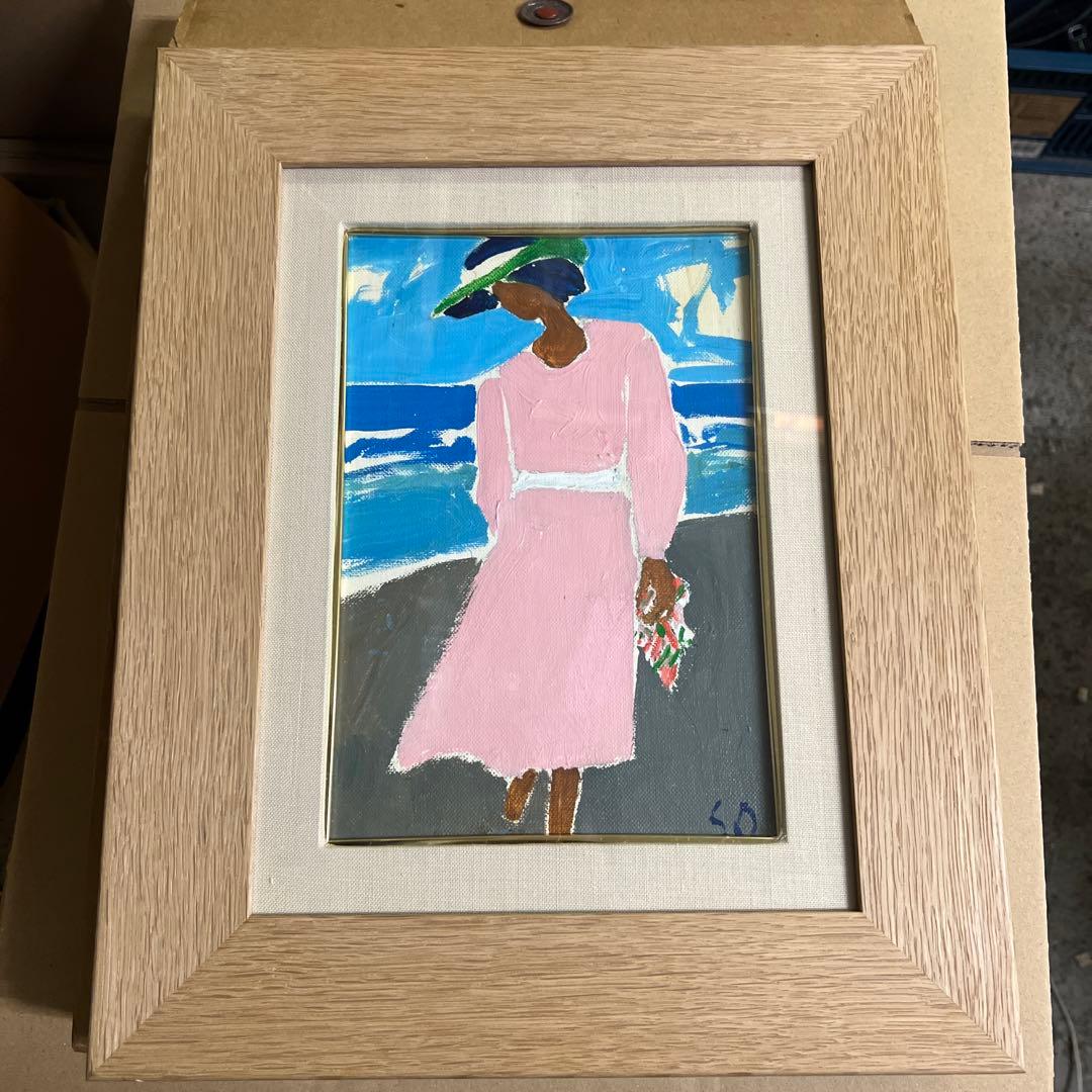 大沢昌助 油絵 sm 1995 大沢昌助「（風景）」/キャンバス油彩/絵画販売(SOLD)