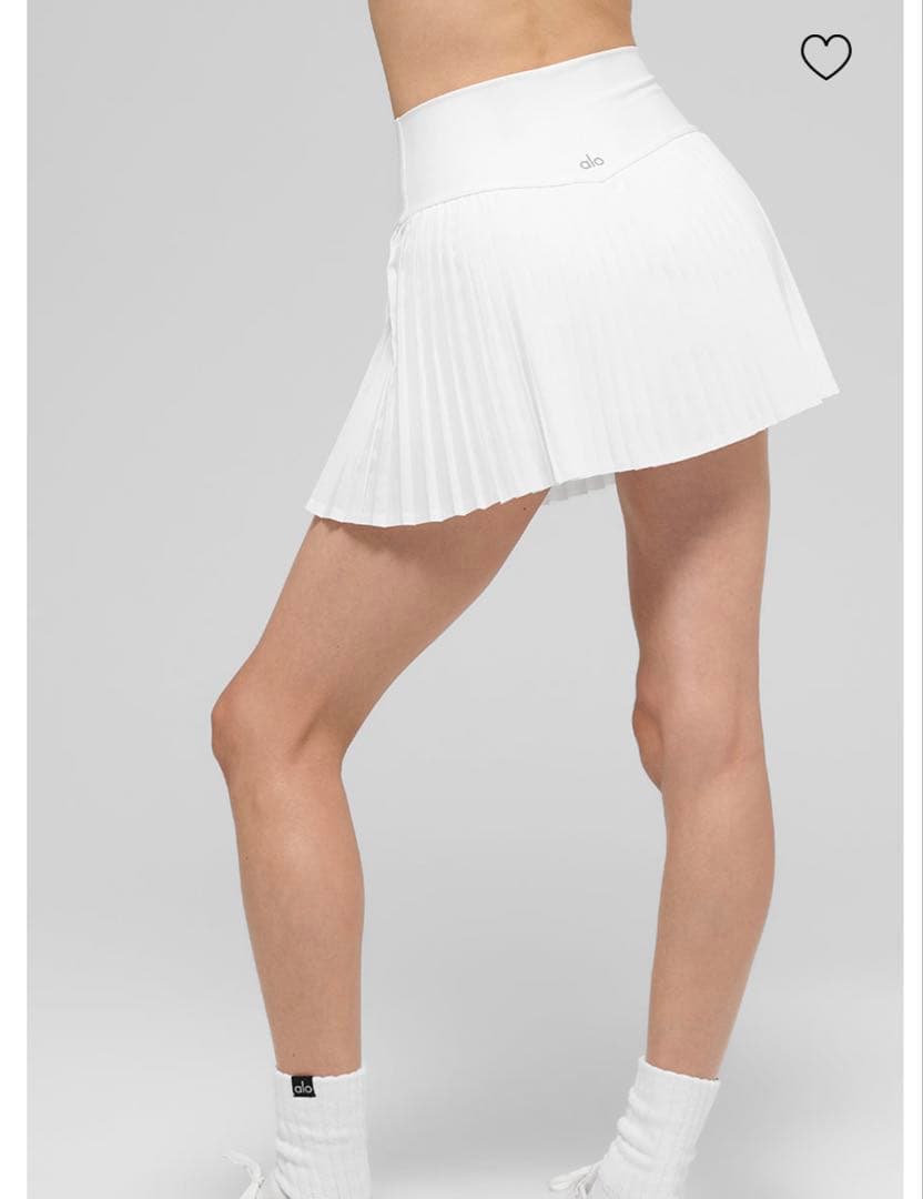 アウトレット ショップスポーツ - ALO yoga ホワイト プリーツスカート
