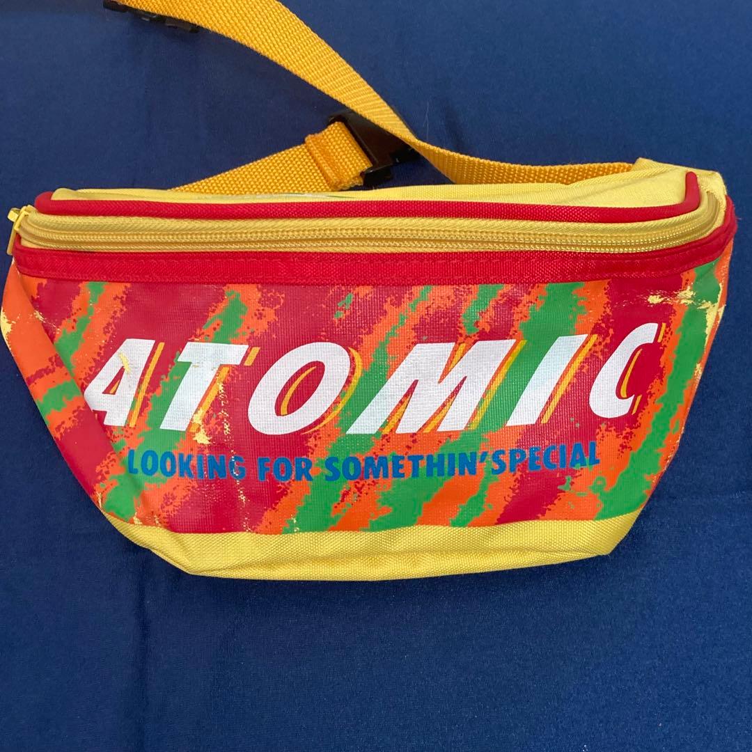 ATOMIC ウエストポーチ レッド/イエロー レトロ 90年代 カラフル
