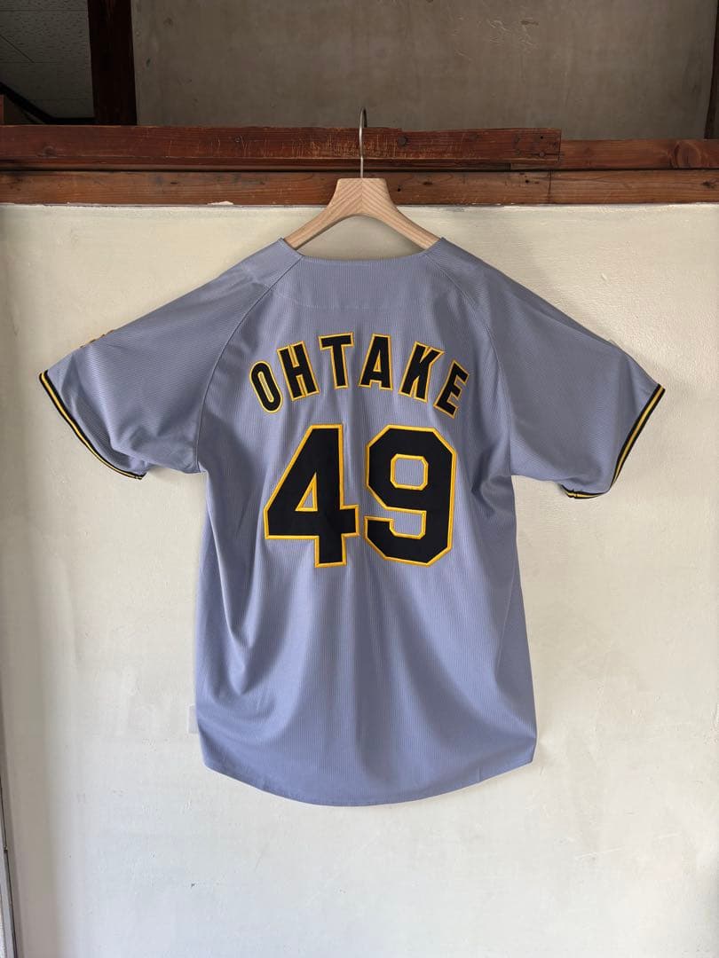 阪神 大竹耕太郎投手 49 ビジターユニフォームM 90周年ロゴ 2025年 阪神 大竹耕太郎投手 49 ビジターユニフォームM 90周年ロゴ 2025年