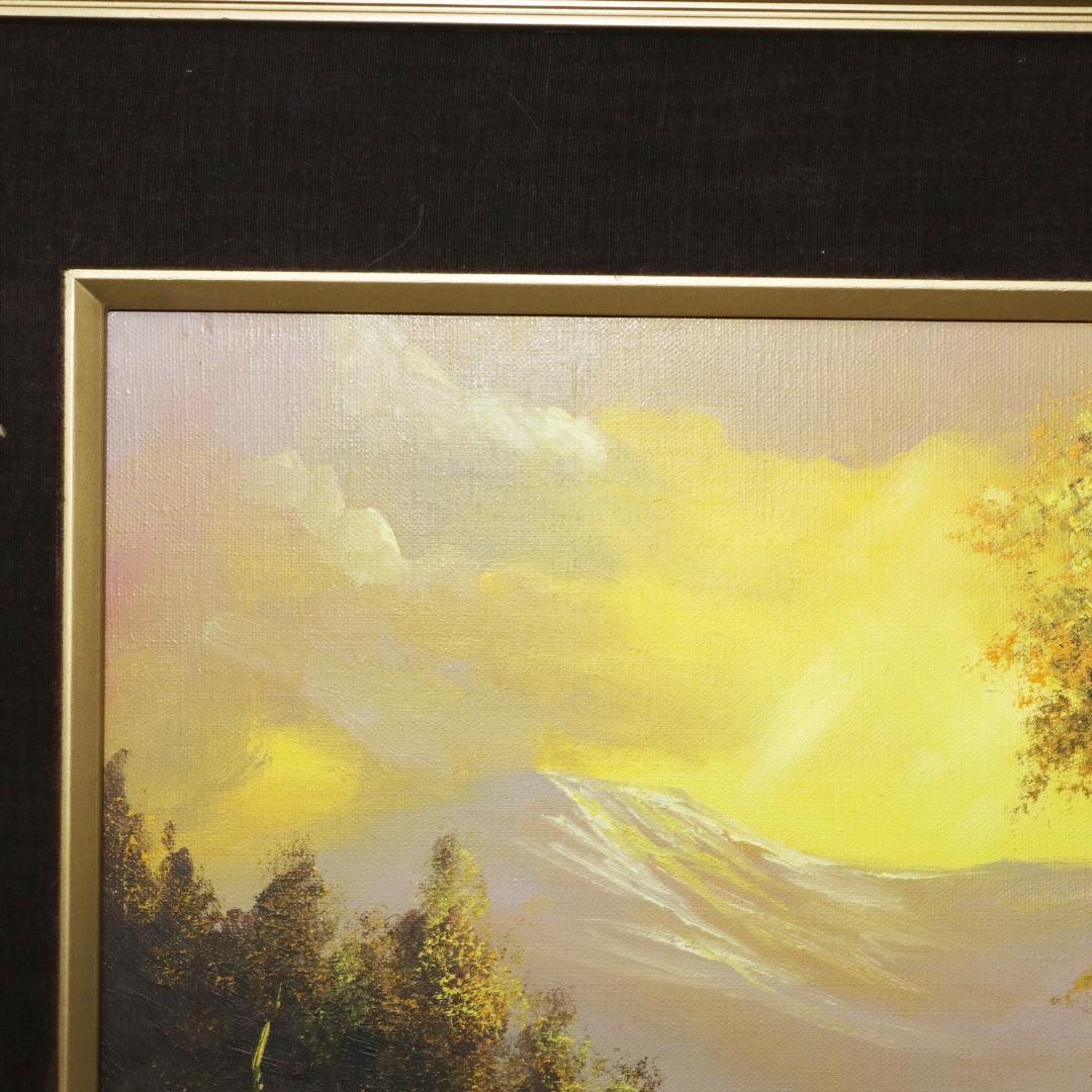 油絵 8号 林 恵造 朝日山麓 真作 - メルカリ