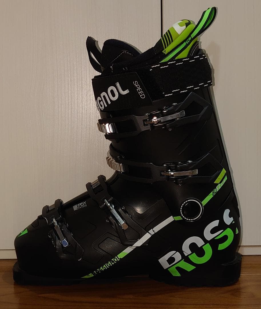 ロシニョール スキーブーツ■SPEED80■26.5cm■Black/Green