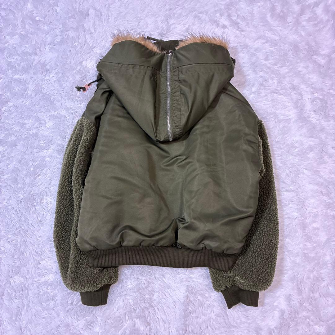 RASVOA ファイヤーマンボアフライトジャケット N-2B カーキ y2k