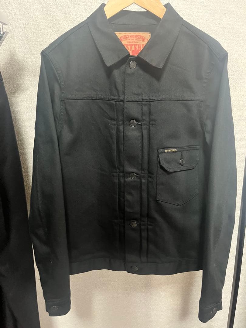 HYSTERIC GLAMOUR ×野口強 デニムジャケット ブラック HYSTERIC GLAMOUR（ヒステリックグラマー）の「野口強×HYSTERIC 1ST