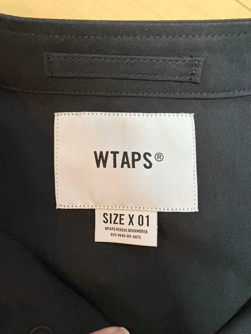 WTAPS 22SS クロスボーンノーカラーシャツ ベースボールシャツ