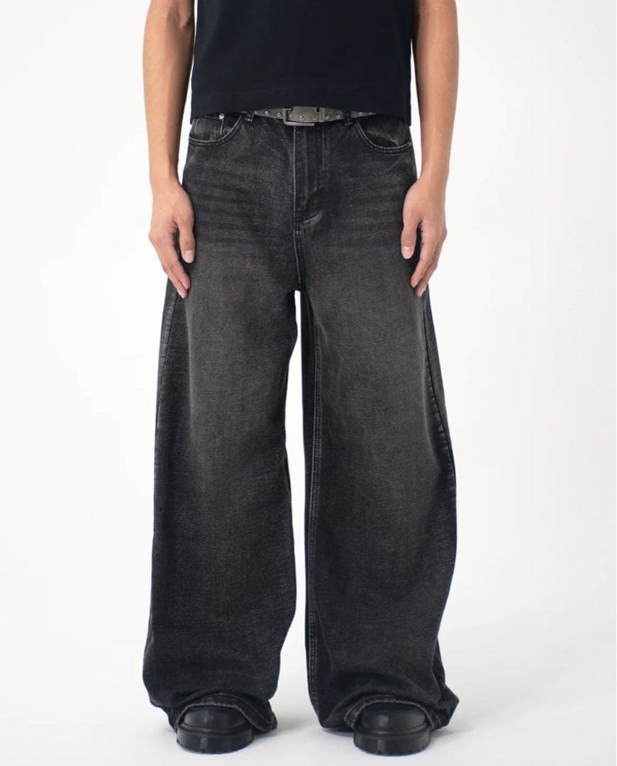 エイサップモード Creased Washed Wide Denim Pants - メルカリ