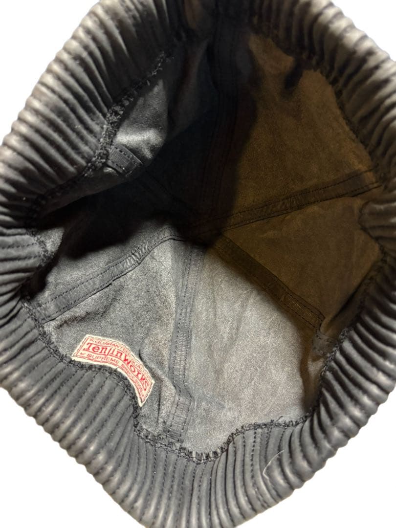 TENJIN WORKS 黒レザービーニーC´MAN FISHERMAN CAP