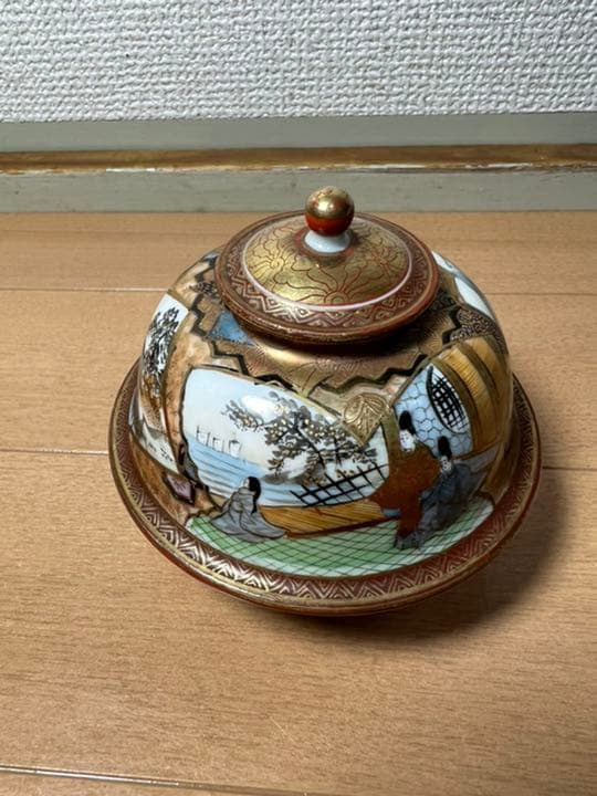 427 [激レア]九谷焼　古美術品　大日本井出製　シュガーポート　時代物 楽天市場】九谷焼 明治期 九谷大鉢【骨董磁 骨董品 美術品 大鉢 39cm