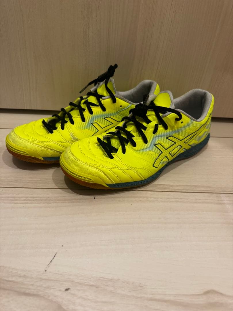 asics デスタッキ K FF(イエロー×ブルー) ASICS アシックス デスタッキ K FF TF(イエロー×ブルー) 1111A218 750