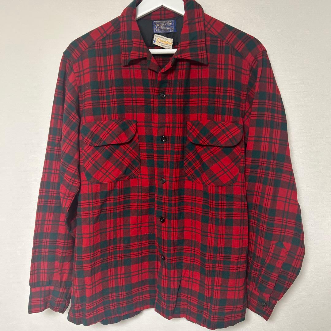 超希少】50s ペンドルトン ディズニーランド ボードシャツ M - メルカリ