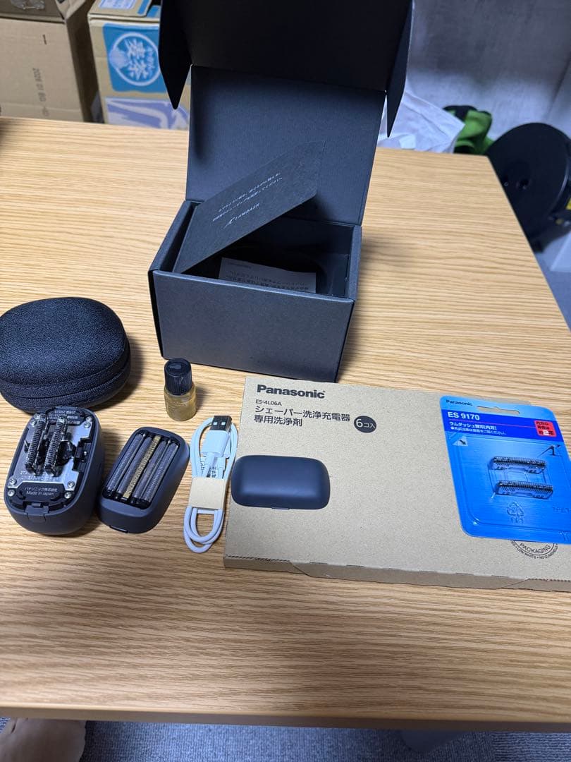 Panasonic メンズシェーバー ES-PV3A-K 替え刃　洗浄剤セット Amazon | パナソニック ラムダッシュ パームインシェーバー メンズ