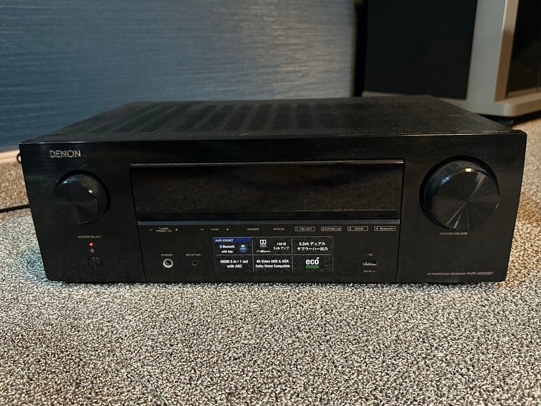DENON AVアンプ ブラックAVR-X550BT アンプ5.2ch Amazon.co.jp: デノンDenon AVR-X550BT AVレシーバー 5.2ch Dolby