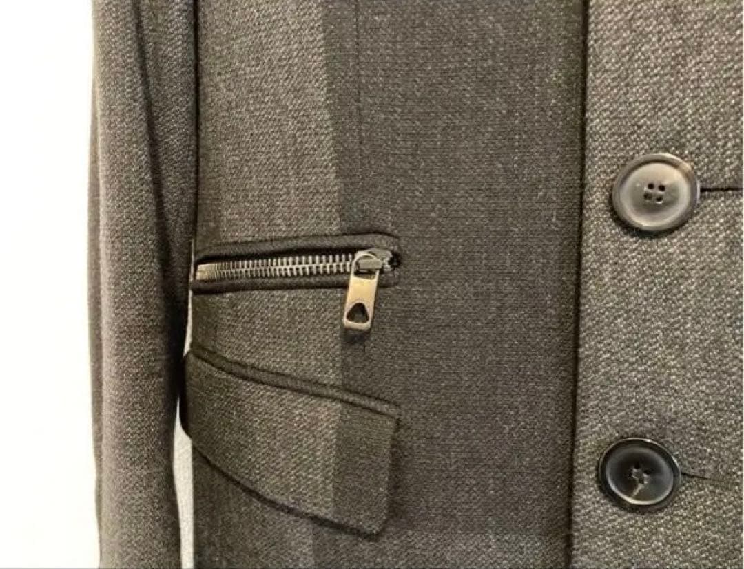 p*n様 DIESEL BLACK GOLD ダークグレー チェック柄 チェスタ