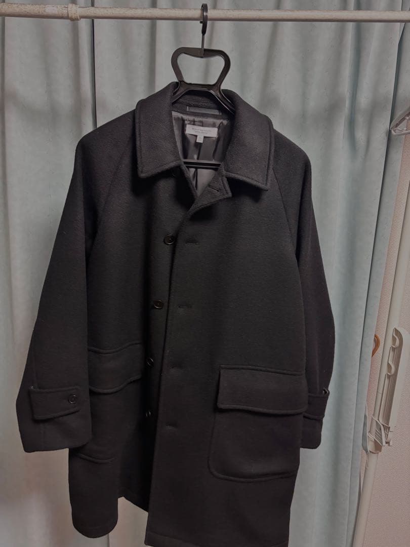 BEAUTY&YOUTH 黒 ステンカラーコート L BEAUTY＆YOUTH UNITED ARROWS ステンカラーコート L ダークグレー