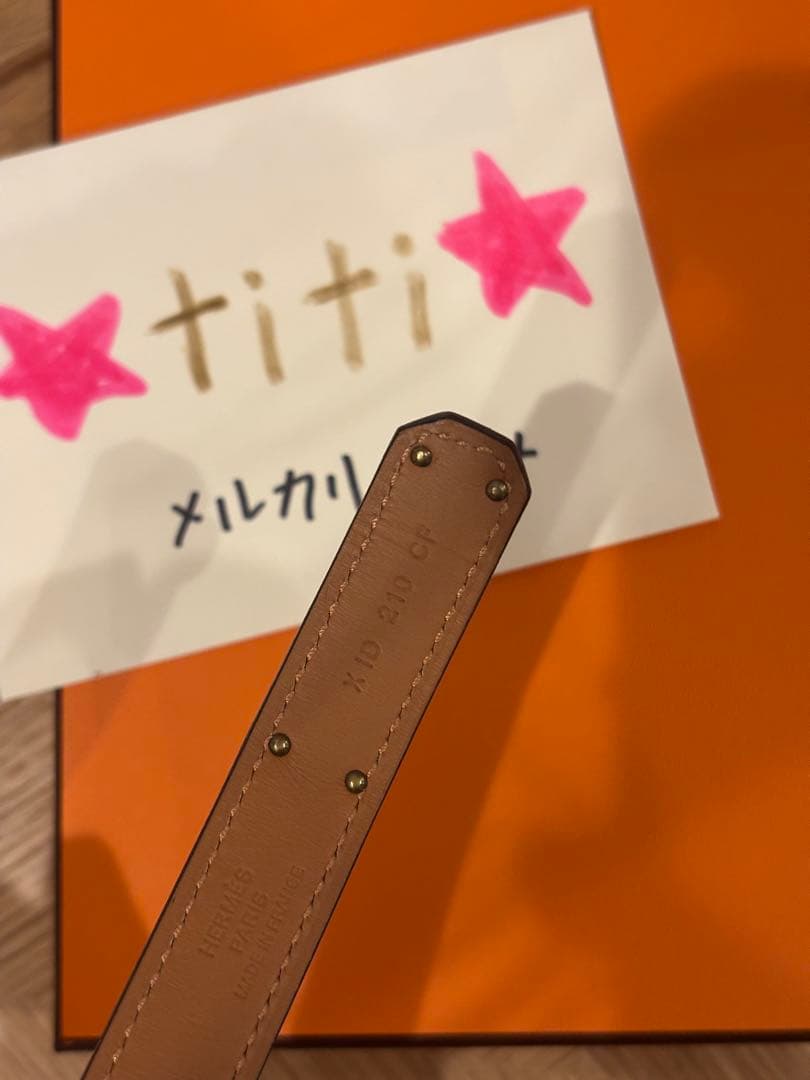 エルメス　ベルト 《ケリー》 18 ブラック黒　ゴールド　レディース