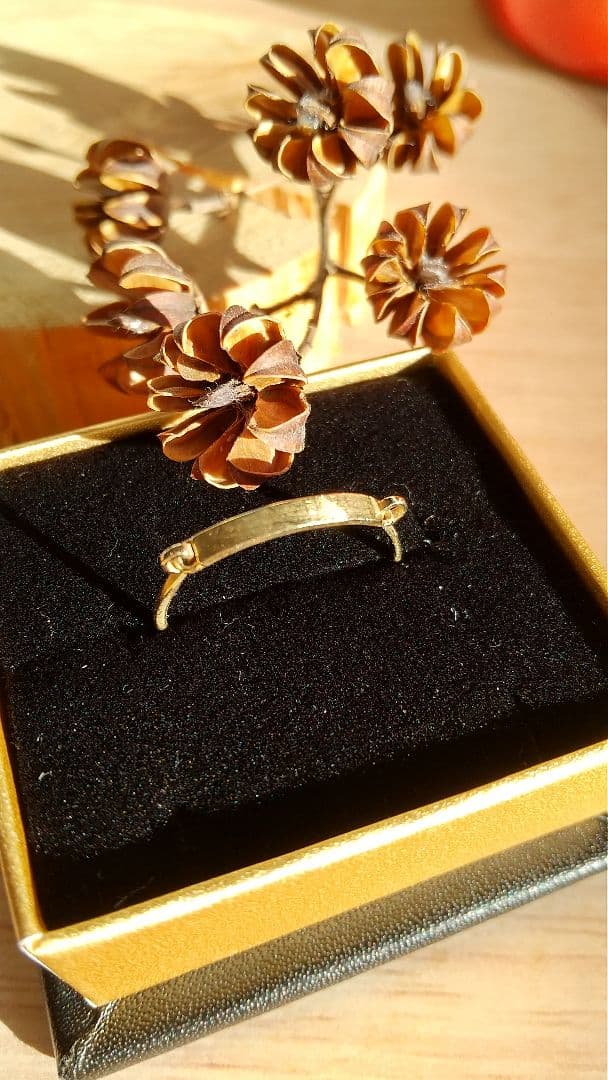 ⭐️ete K18⭐️ 細身クラフトリング 15号⭐️ 最 安値 で