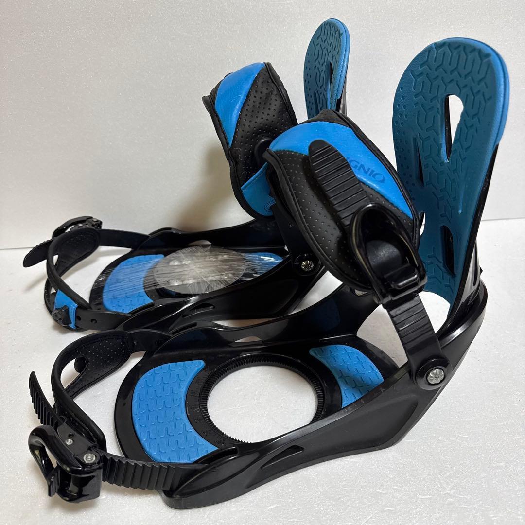 MLサイズ スノーボード ビンディング ブラック/ブルー 黒色青