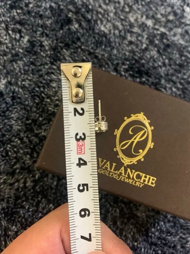 AVALANCHE 10K ホワイトゴールド ピアス HIPHOP アヴァランチ HIPHOP