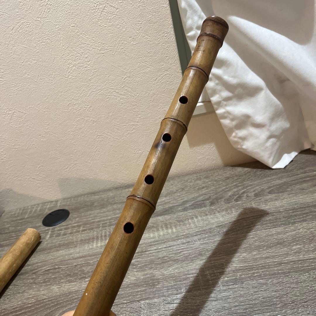 235尺八本体 ニ尺管倫童銘ニ印