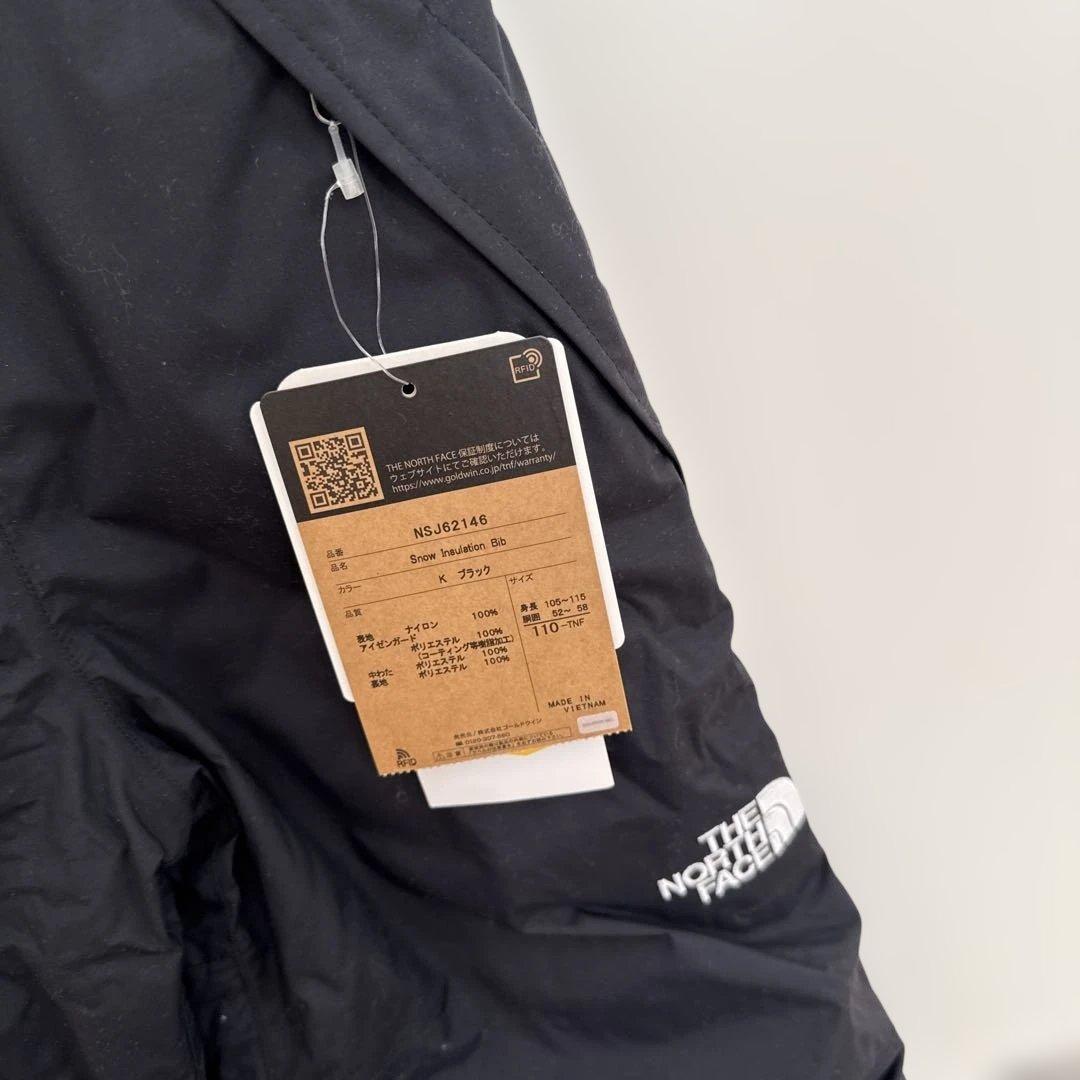 新品THE NORTH FACE スキーウェア 110 ブラック黒ノースフェイス