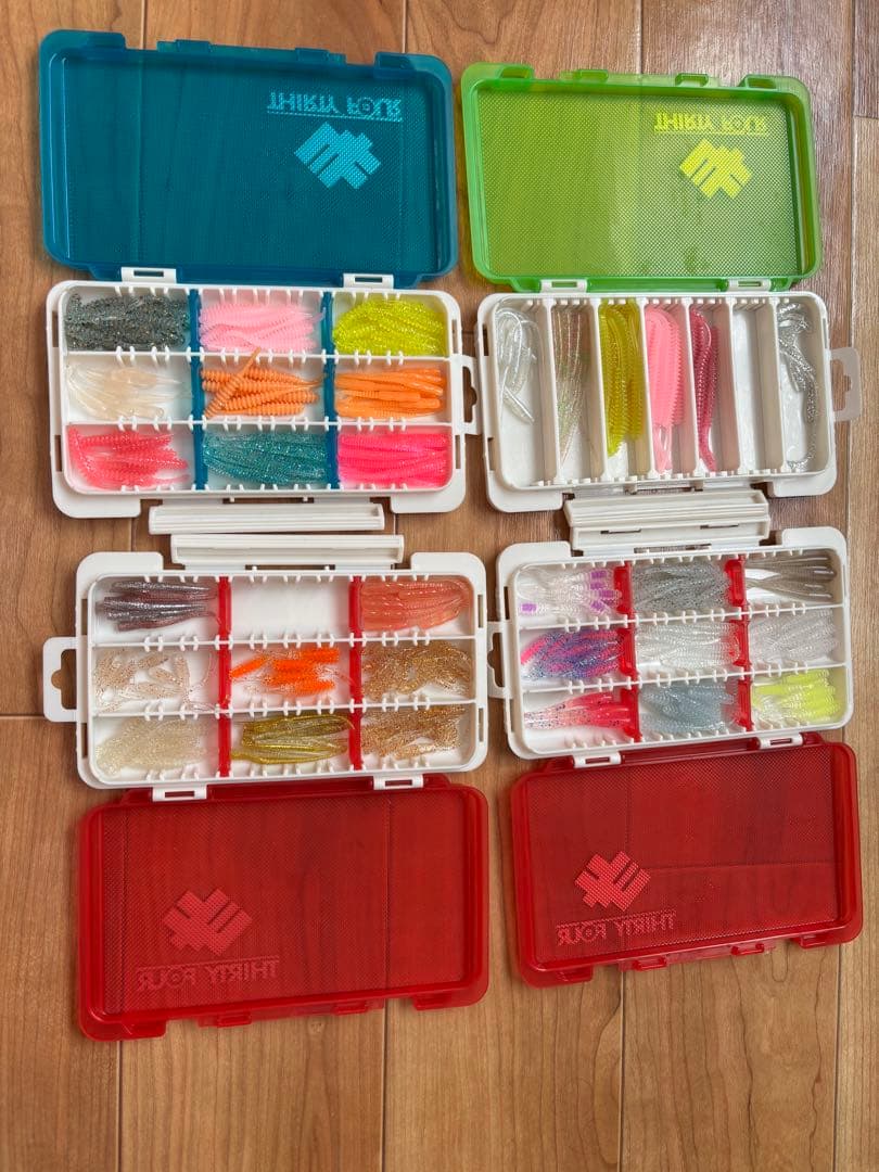 THIRTY FOUR ケース ワーム　セット ワームケース&シート - アジング ライトゲーム フィッシング