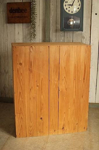 古い木枠のモールガラス戸棚 収納棚 食器棚 キャビネット