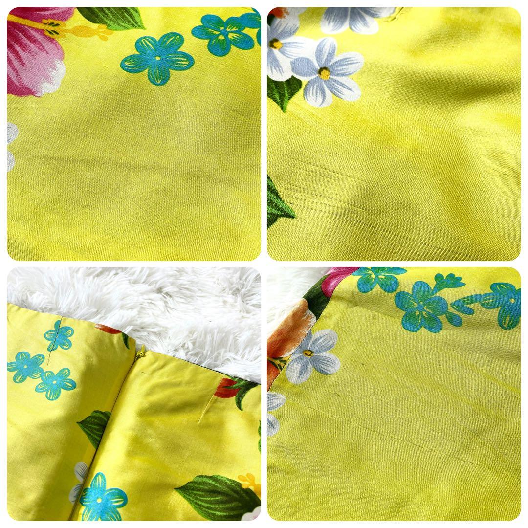 ドルチェ&ガッバーナ 花柄 スカート レディース イエロー ドルガバ