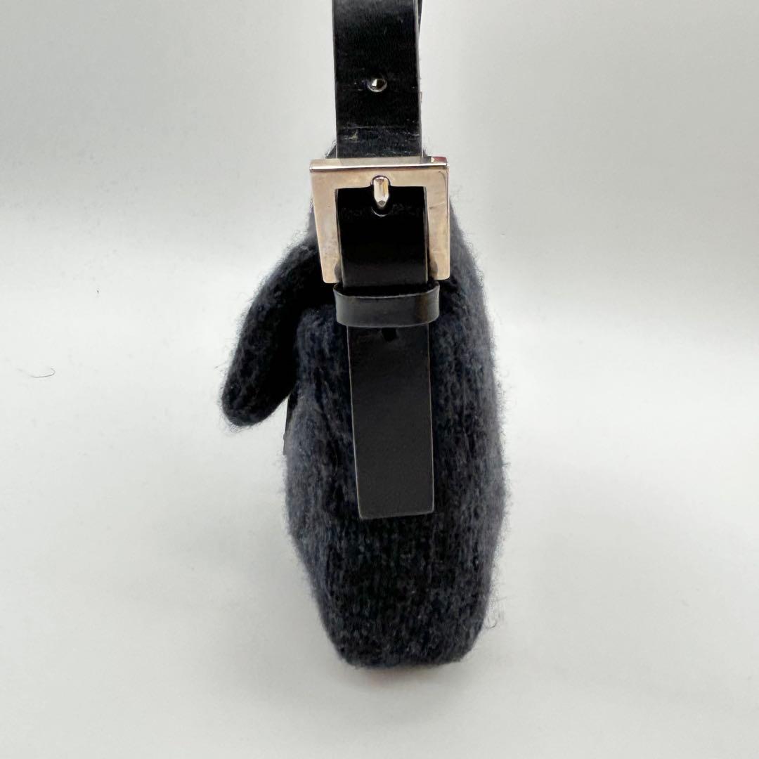 極美品 90s FENDI マンマバケット 編み込み ウール カシミヤ ニット