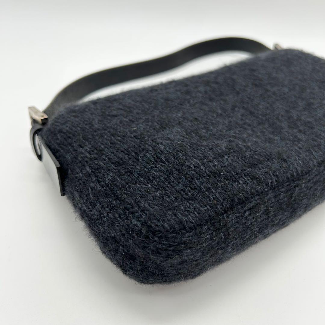 極美品 90s FENDI マンマバケット 編み込み ウール カシミヤ ニット