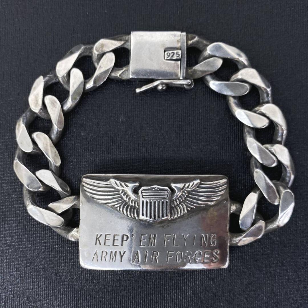 アクセサリー BUZZ RICKSON'S AVIATOR SILVER BRACELET バズリクソンズ BUZZRICKSON'S MILITARY シルバーブレスレット BR01562