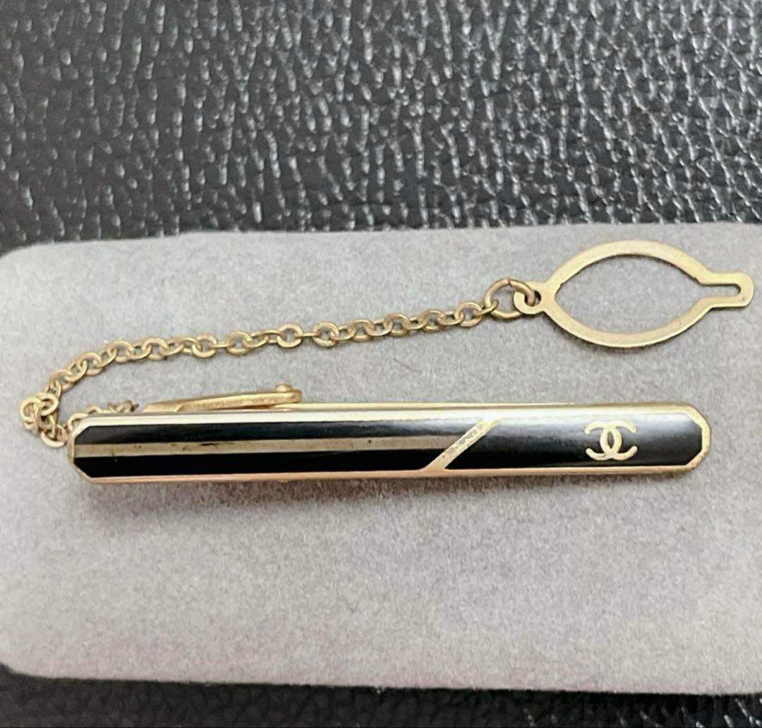 正規品✨CHANELシャネルタイピンネクタイクリップココマーク24KGF純金