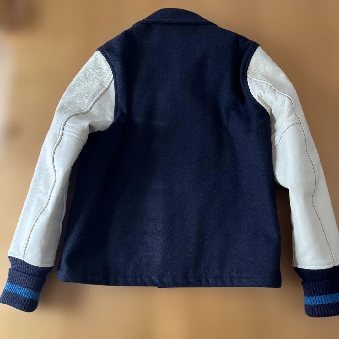 Pherrow's スタジャン ネイビー/ホワイト S