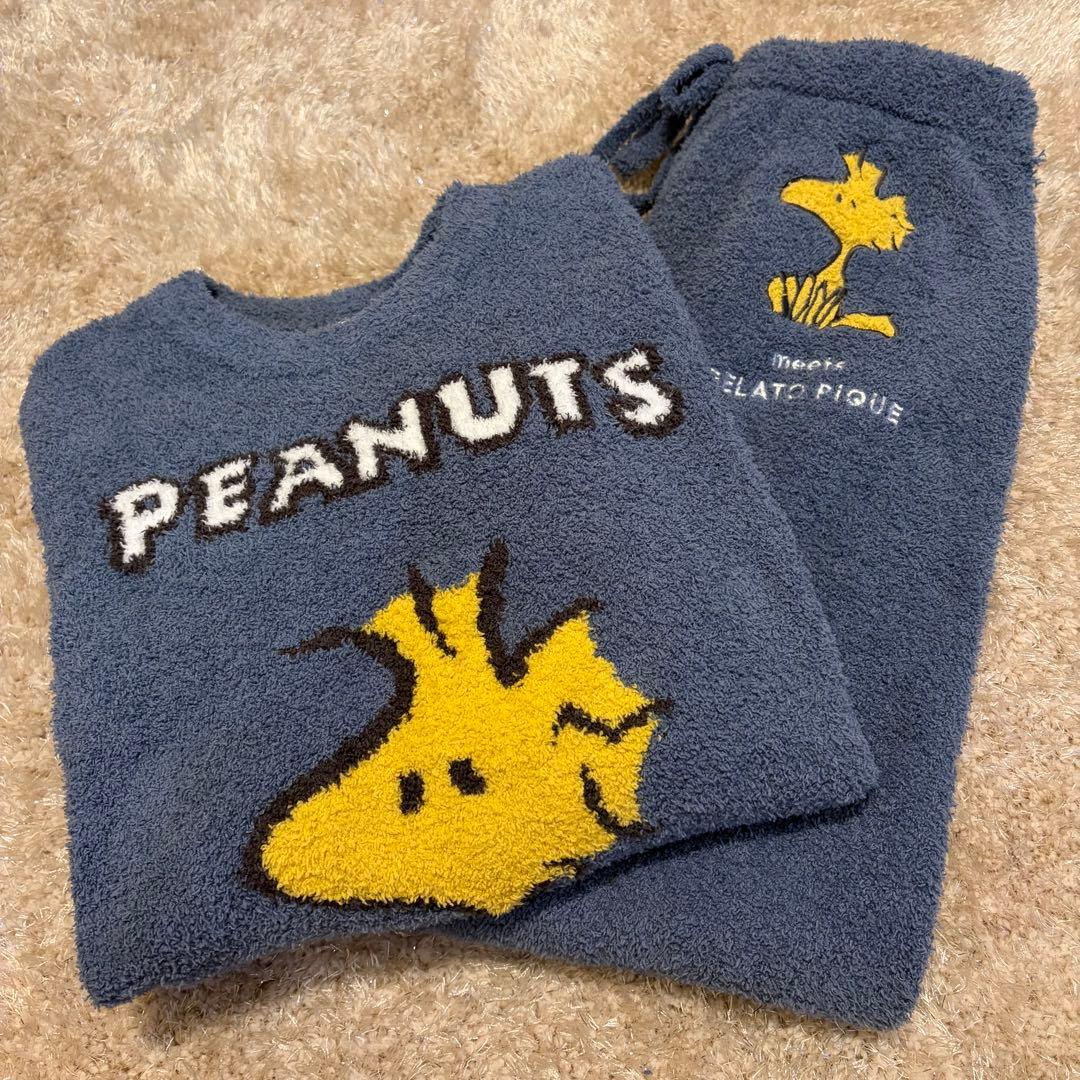 PEANUTS meets GELATO PIQUE ルームウェアセット GELATO PIQUE meets PEANUTS】PEANUTSの仲間たちが過ごすおやすみ前の