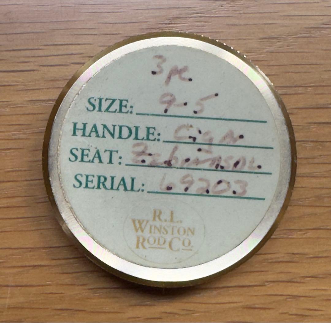 R.L.Winston ウィンストン　IM6 9フィート　♯5 3ピース